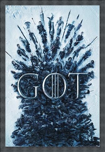 Framed Framed Throne Of The Dead - Game Of Thrones