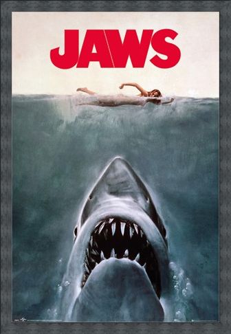 Framed Framed Jaws - Steven Spielberg