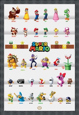 Framed Framed Character Parade - Super Mario