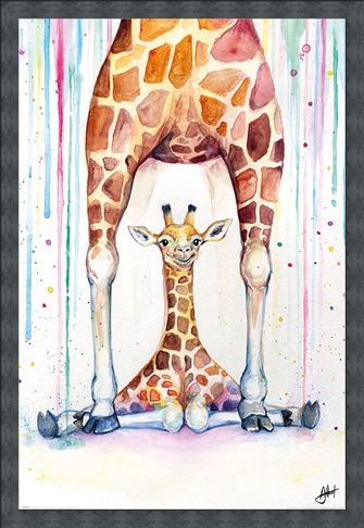 Framed Framed Gorgeous Giraffes - Marc Allante