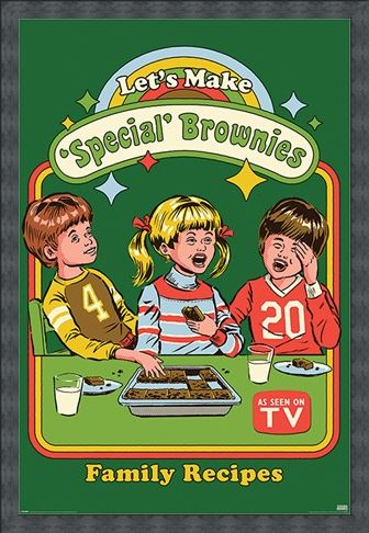 Framed Framed Let's Make Special Brownies - Steven Rhodes