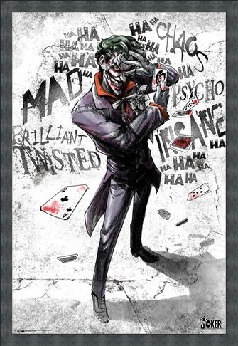Framed Framed Joker Type - DC Comics