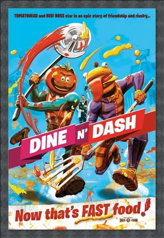 Framed Framed Dine N Dash - Fortnite