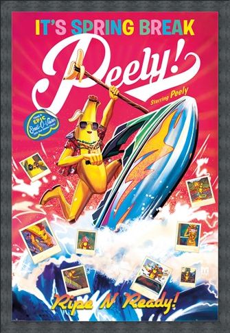 Framed Framed Spring Break Peely - Fortnite