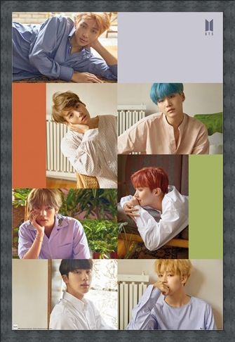 Framed Framed Group Collage - BTS K-Pop