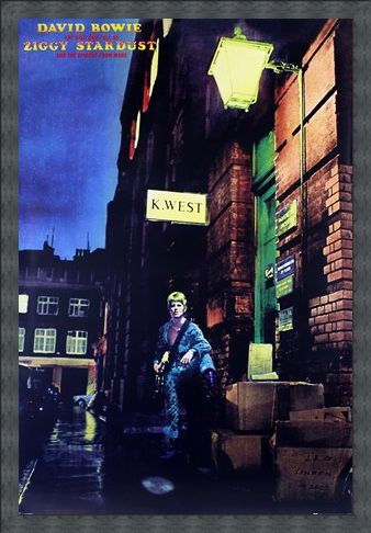 Framed Framed Ziggy Stardust Album Cover - David Bowie