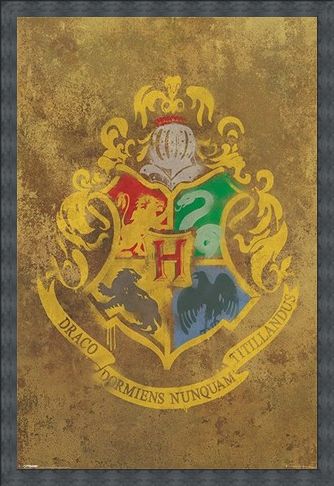 Framed Framed Hogwarts Crest - Harry Potter
