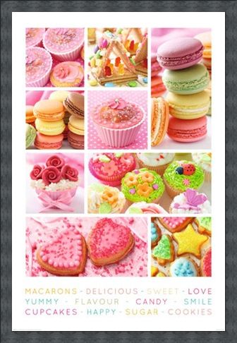 Framed Framed Sweet Collage - Cakes Galore