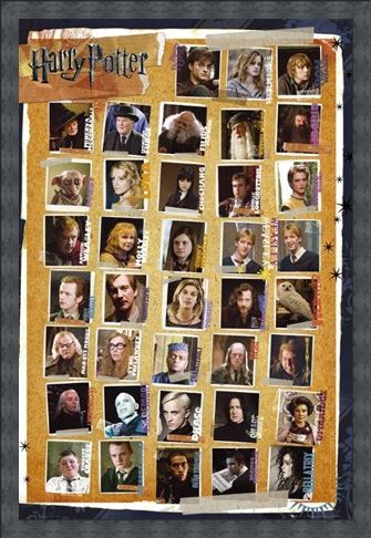 Framed Framed Character Montage - Harry Potter