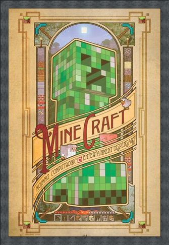 Framed Framed Mojang Computronic Entertainment Dispensary - Minecraft