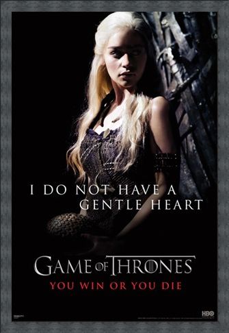 Framed Framed I Do Not Have A Gentle Heart - Game of Thrones