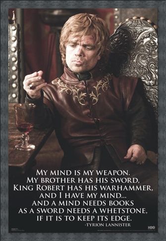 Framed Framed My Mind Is My Weapon - Game of Thrones