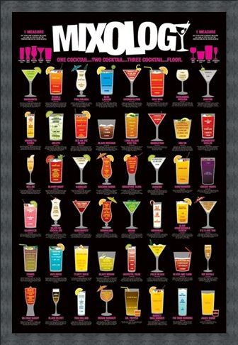 Framed Framed One Cocktail...Two Cocktail...Three Cocktail...Floor! - Mixology