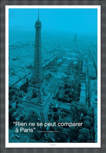Framed Framed Nothing can compare to Paris - Eiffel Tower