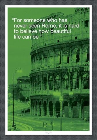 Framed Framed Beautiful Life - Rome