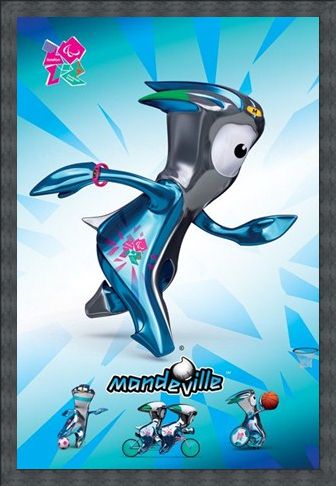 Framed Framed Mandeville - London Olympic Mascot