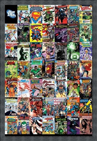 Framed Framed The World's Greatest Super Heroes - DC Comics Montage