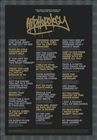 Framed Framed Hiphopology - A Gentlemen's Guide....