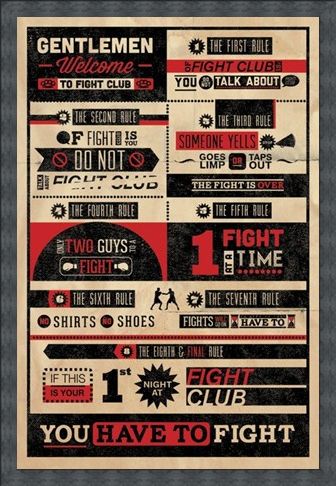 Framed Framed The First Rule of Fight Club... - Fight Club
