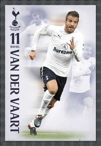 Framed Framed Rafael Van Der Vaart - Tottenham Hotspur Football Club