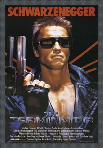 Framed Framed Arnold Schwarzenegger is The Terminator - The Terminator