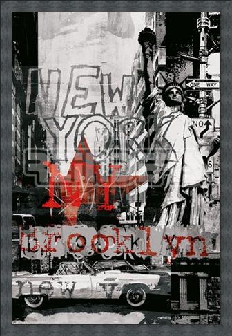 Framed Framed New York Collage 3 - New York City