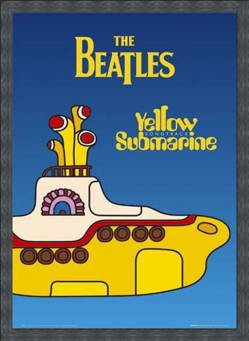 Framed Framed Yellow Submarine - The Beatles