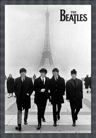 Framed Framed Liverpool Lads in Paris - The Beatles