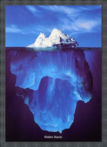 Framed Framed Iceberg - Hidden Depths