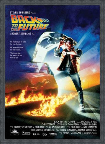 Framed Framed Back to the Future Movie Score - Back to the Future