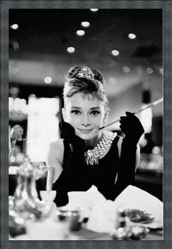 Framed Framed Audrey Hepburn is Holly Golightly - Breakfast at Tiffany's