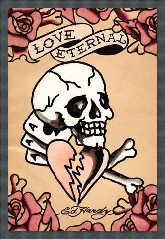Framed Framed Love Eternal - Ed Hardy