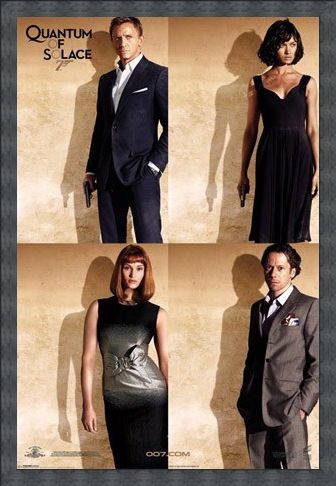 Framed Framed Bond Stars - Quantum Of Solace
