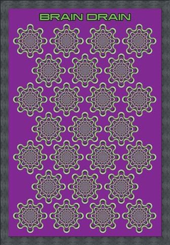 Framed Framed Brain Drain - Optical Illusion