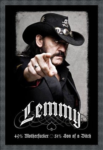 Framed Framed The founding father of Motorhead - Lemmy