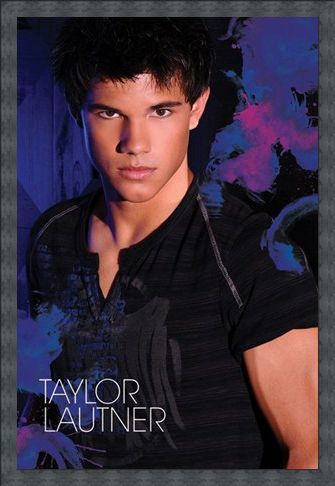 Framed Framed Brooding in Blue - Taylor Lautner