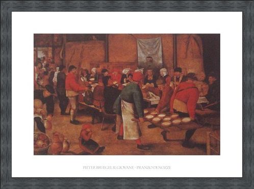 Framed Framed The Peasant Wedding - Pieter Bruegel