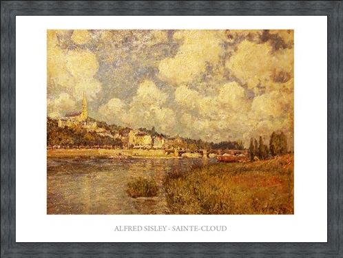 Framed Framed Saint Cloud - Alfred Sisley