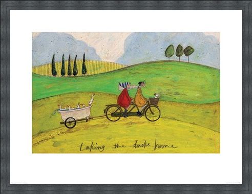 Framed Framed Taking the Ducks Home - Sam Toft