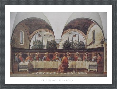 Framed Framed The Last Supper - Domenico Ghirlandaio