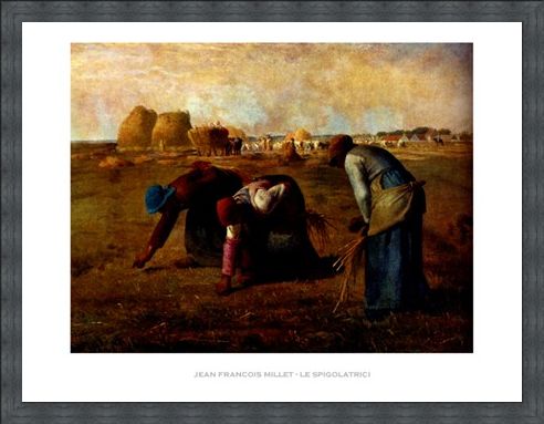 Framed Framed The Gleaners - Jean Francois Millet
