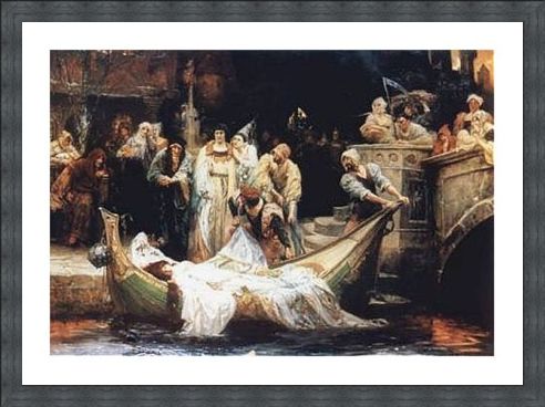 Framed Framed The Lady of Shalott - G E Robertson