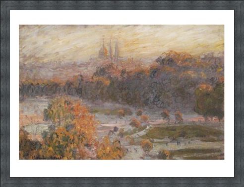 Framed Framed Les Tuileries - Claude Monet