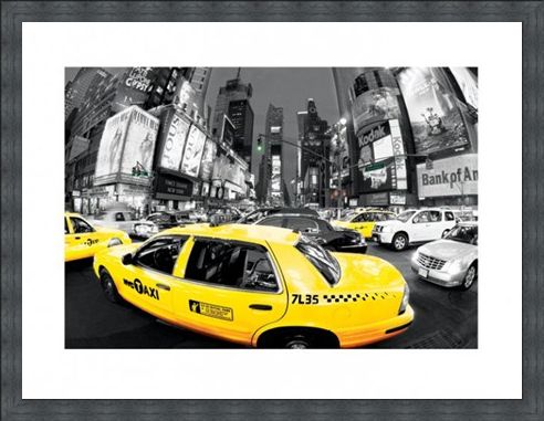 Framed Framed Rush Hour in Times Square - New York City