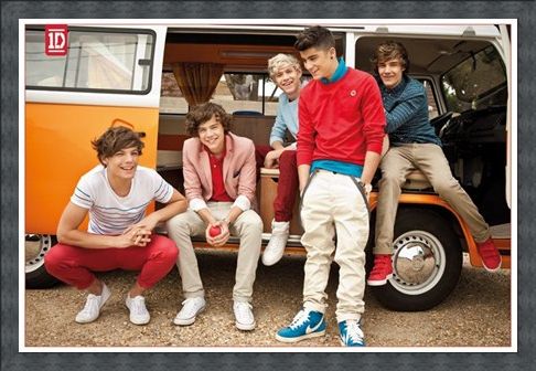 Framed Framed Camper Van Boys - One Direction