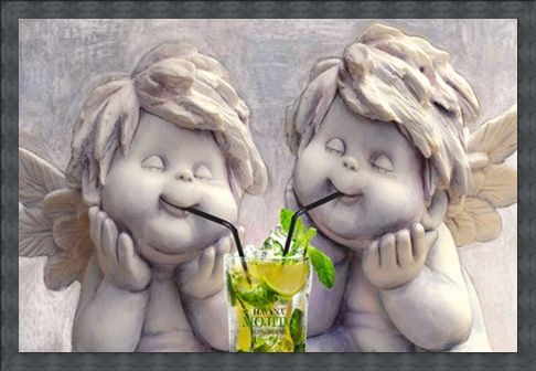 Framed Framed Angelic Mojito Drinkers - Stone Cold Sober