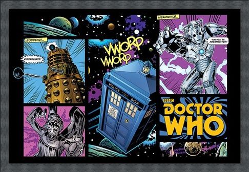 Framed Framed Comicbook Style - Doctor Who