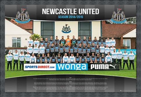 Framed Framed Team Photo - Newcastle United Football Club 2014/15