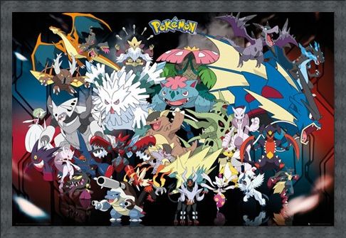 Framed Framed Mega Evolutions - Pokemon