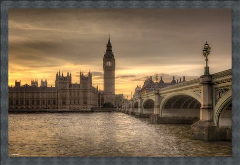 Framed Framed Big Ben - A Watchful Eye Over London
